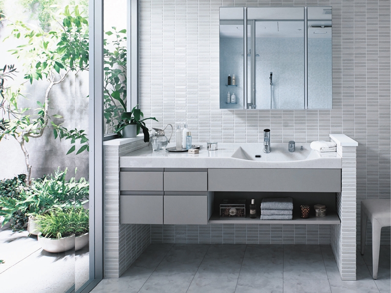 岡山市 洗面化粧台 ラシス